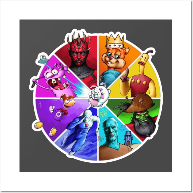 Color Wheel Wall Art by THEGAMEWORLD